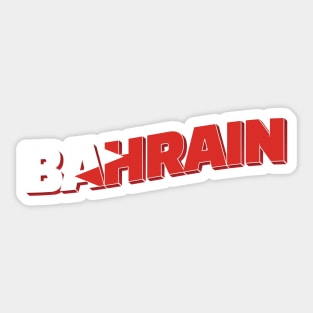 Bahrain Vintage style retro souvenir Sticker